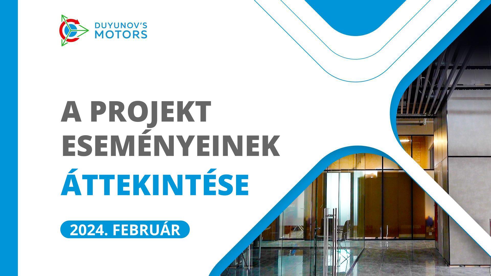 A projekt kulcsfontosságú eseményei februárban