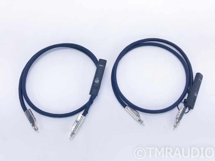 AudioQuest Wild Blue Yonder RCA Cables; 1.5m Pair Interconnects; 72v DBS (16634)