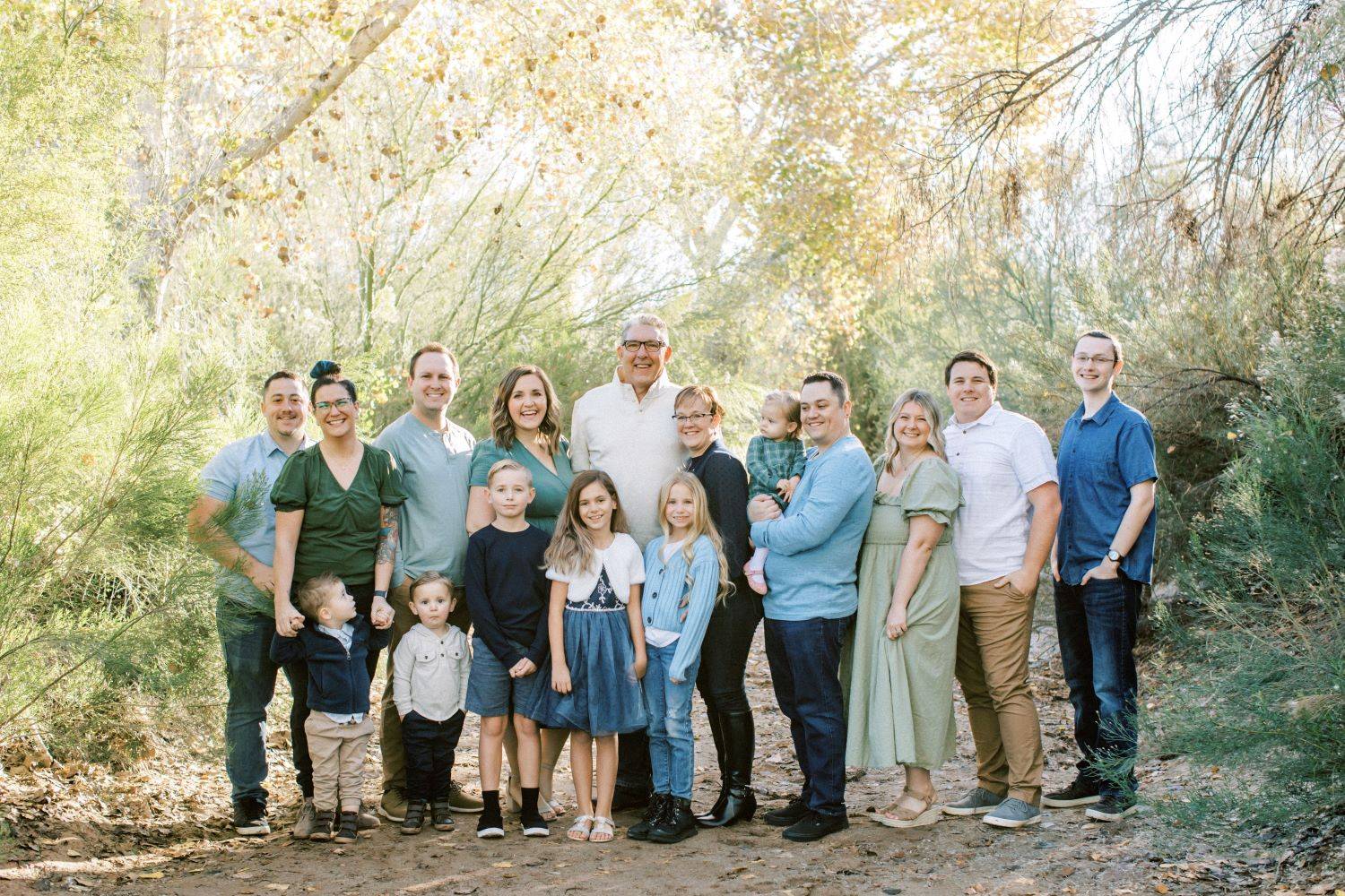 The couple has a blended family with five children total, and "having grandchildren is amazing," Paul said.