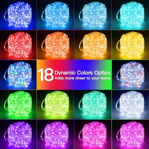 Ollny's 100 leds 33ft color changing rope lights available in 16 colors