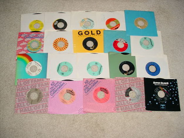 juke box 45 rpm record lot of 20 - easy pop oldies some...