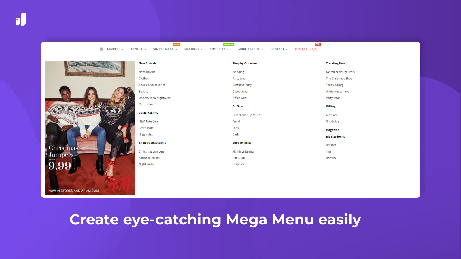 Qikify Smart Menu - Mega Menu