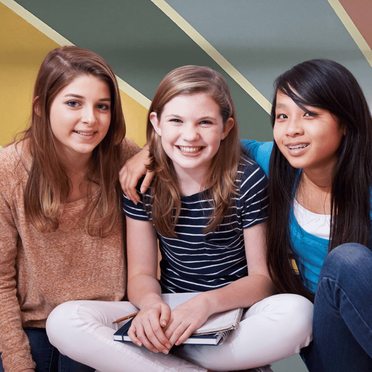 Tween girls ages 8-12 building friendships at Play 2 Progress