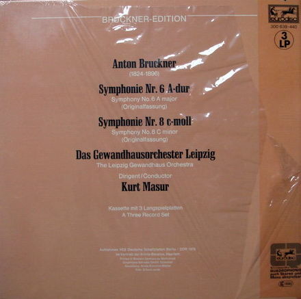 ★Sealed★ Eurodisc / MASUR, - Bruckner Sym No.6 & 8, 3LP...