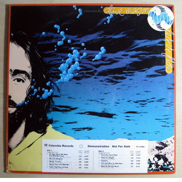 Dave Mason - Let It Flow 1977 Promo VINYL LP Columbia R...