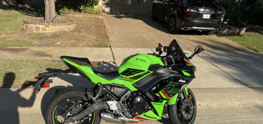 2023 KAWASAKI NINJA 650 ABS KRT EDITION motorcycle for rent near Prosper, TX