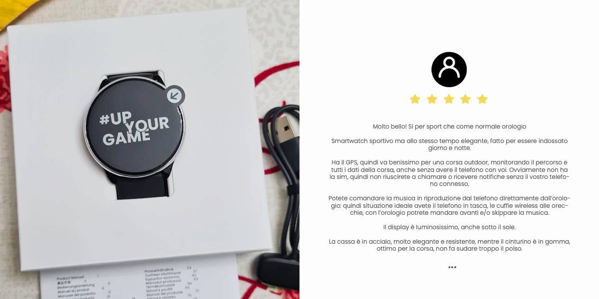 Smartwatch sportivo sale