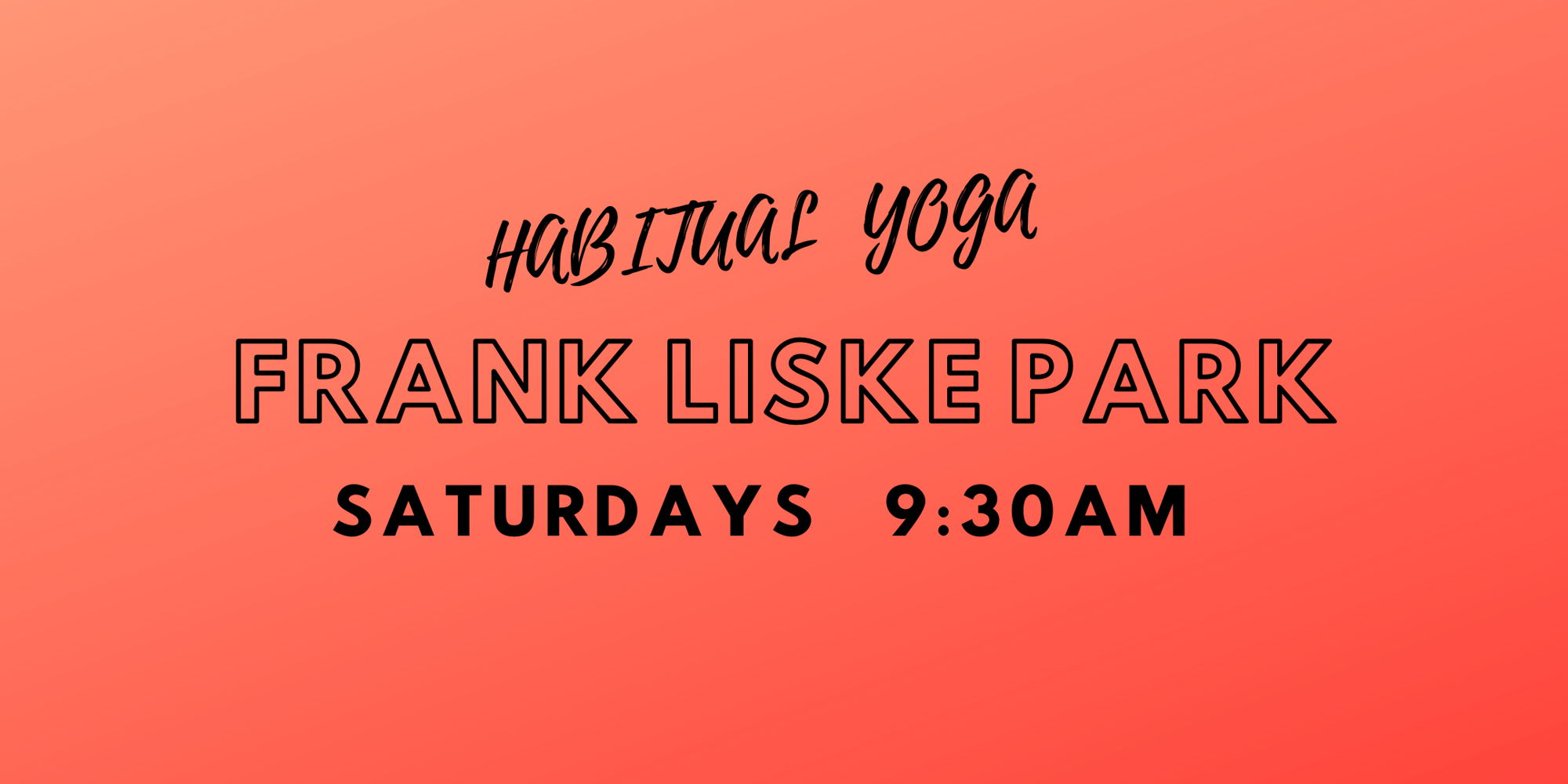 Habitual YOGA -FRANK LISKE PARK promotional image