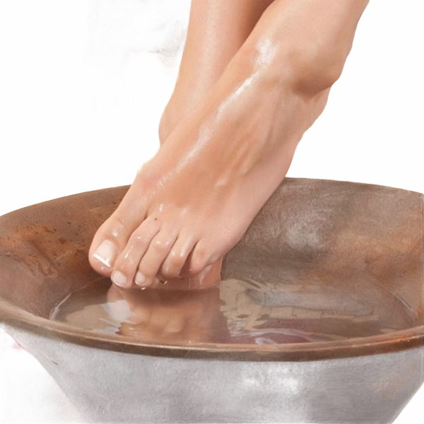 Soak Feet with Himalayan Salt
