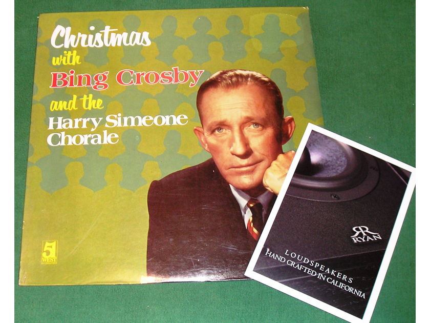 CHRISTMAS with BING CROSBY & HARRY SIMONE - * RARE 1979 51 WEST RECORDS & TAPES PRESS * NEW/SEALED