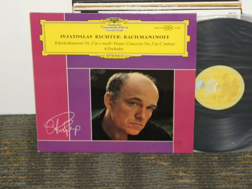 Sviatoslav Richter/Wislocki/Nt'l Philharmo Warsaw - Rachmaninoff "Concerto No 2+6 Preludes" DGG 138 176 TULIP label STEREO LP