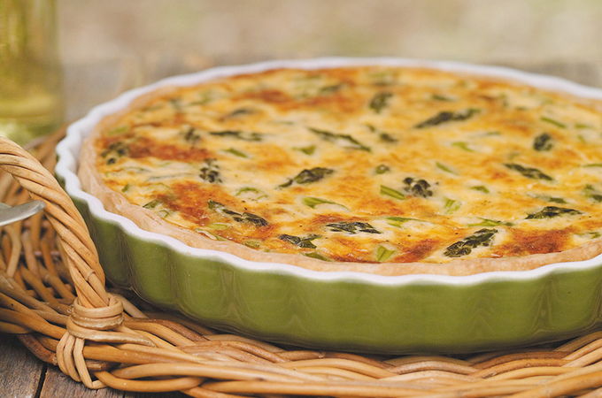 Quiche aux asperges et au fromage Valbert
