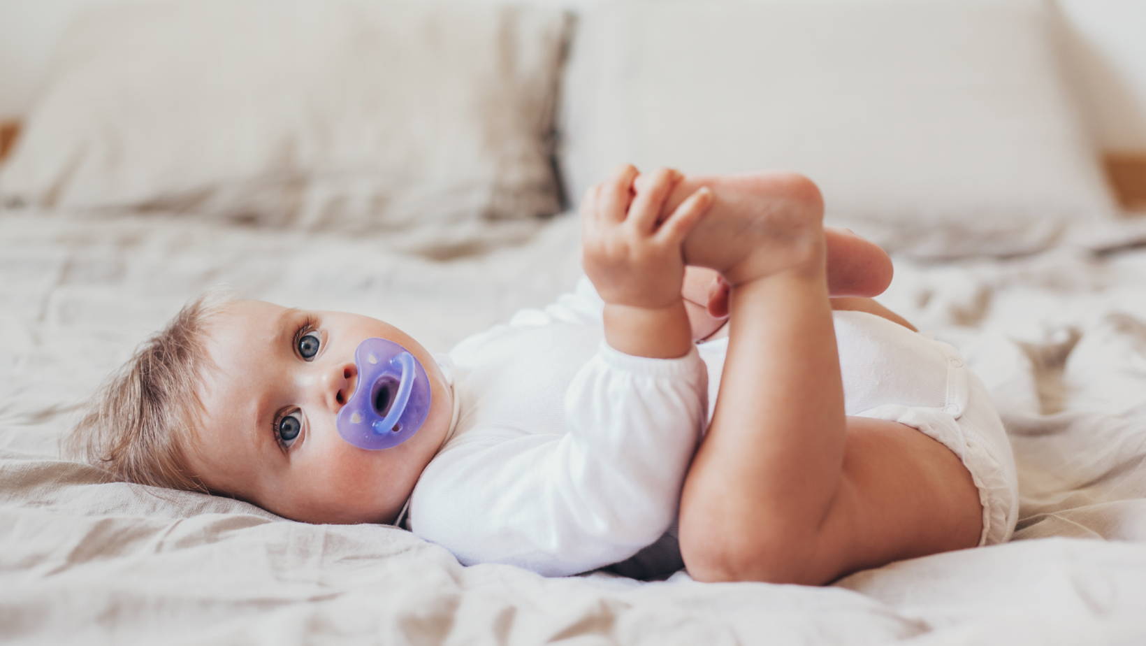 Baby with Pacifier | My Organic Company