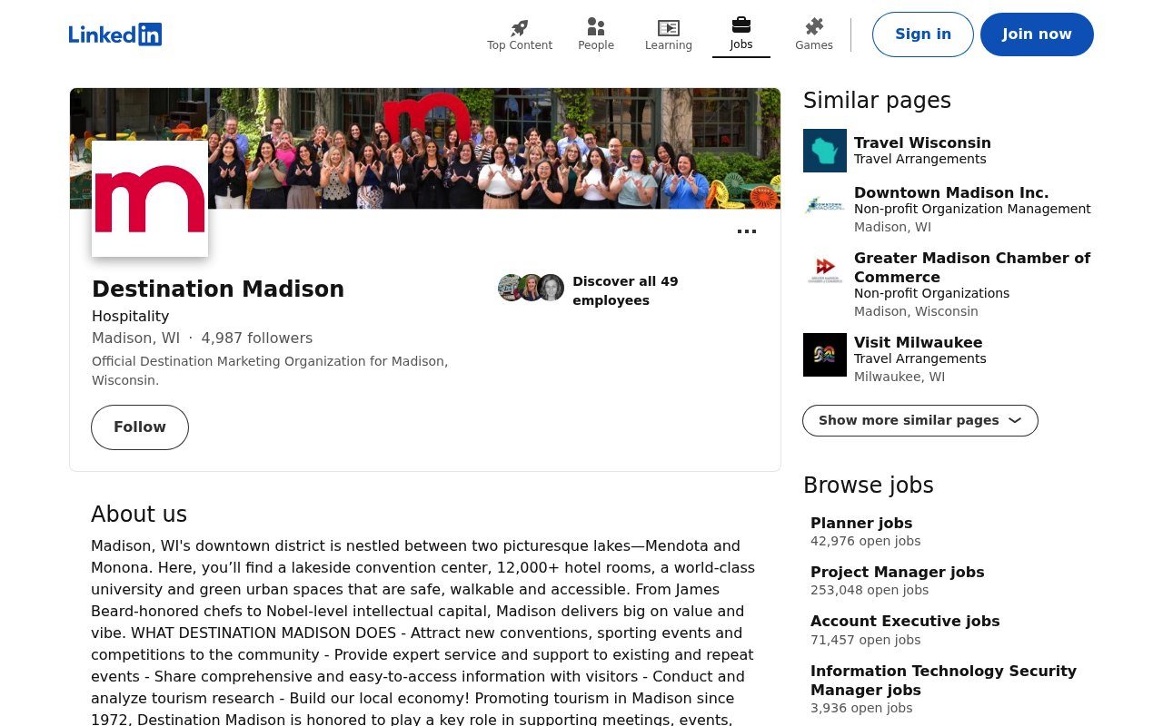 Destination Madison | LinkedIn