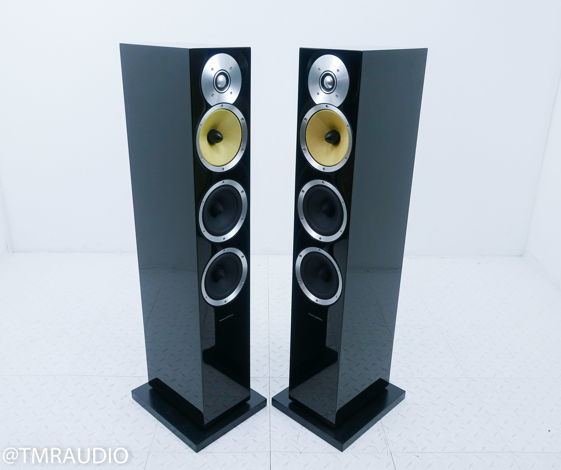 B&W CM8 Floorstanding Speakers; Gloss Black Pair CM-8 (...