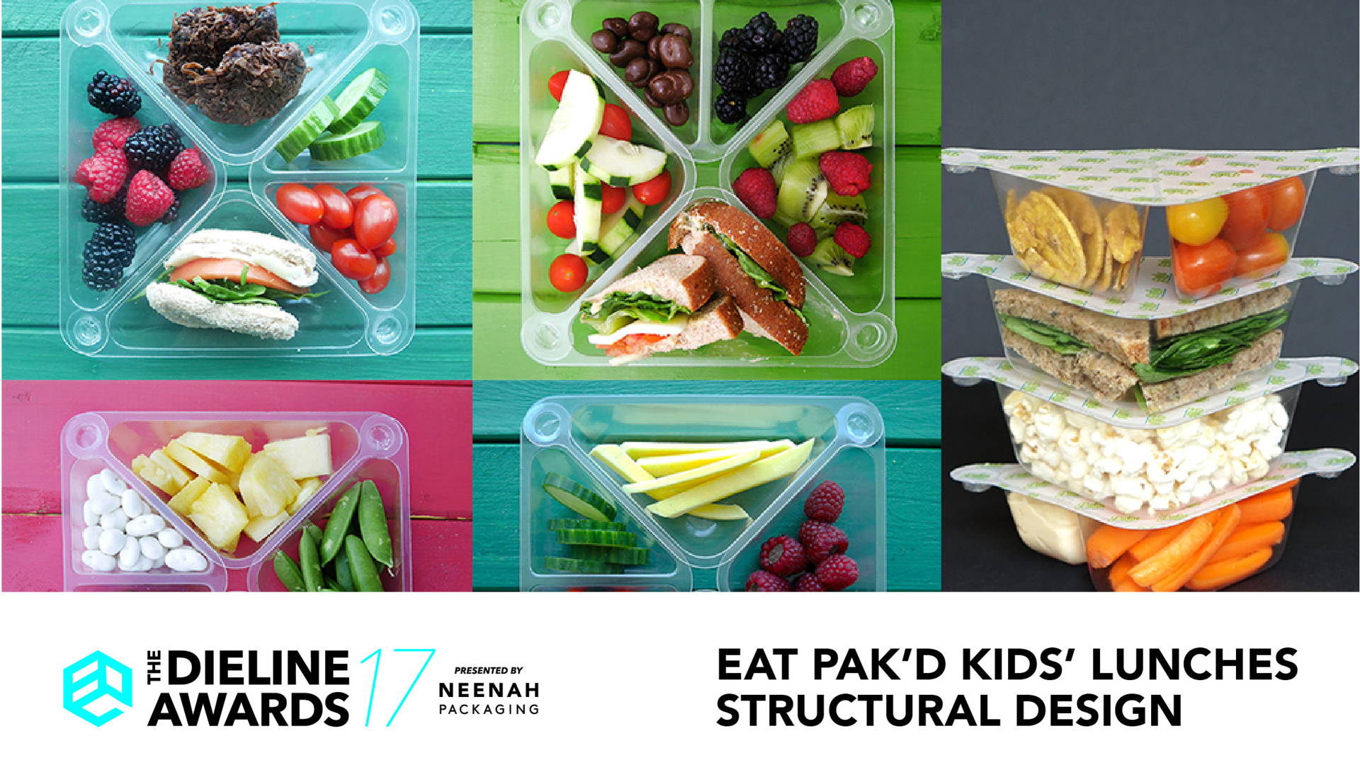 Featured image for The Dieline Awards 2017 Outstanding Achievements: EAT PAK’D KIDS’ LUNCHES STRUCTURAL DESIGN