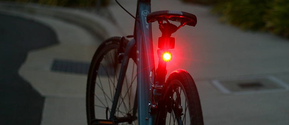 Bicycle with rear bike light