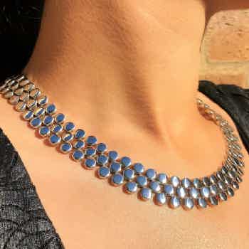 Sterling silver ladies handmade necklaces