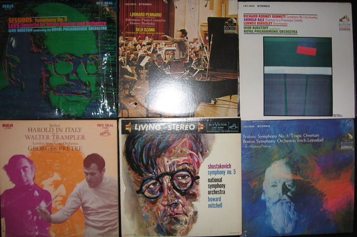 30 Classical Lp Lot - RCA Dynagroove Shaded Dogs Living...