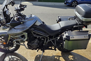 2018 TRIUMPH TIGER 800 XRT motorcycle for rent near Port Orchard, WA