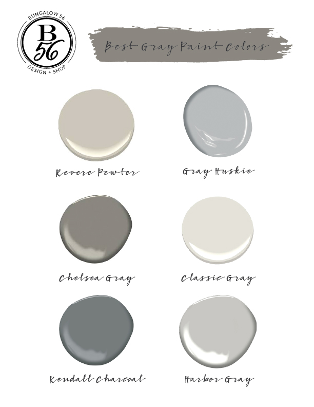 Best Gray Paint Colors – Bungalow 56
