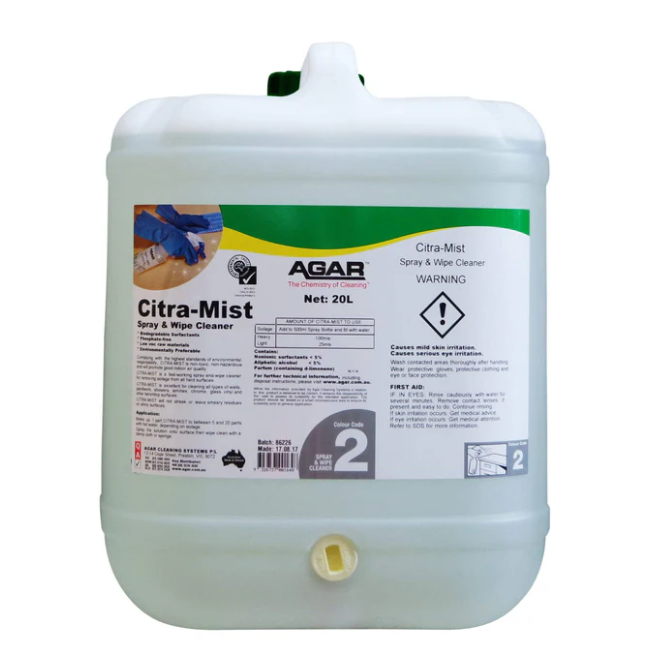 Agar Citra Mist- Spray and Wipe Cleaner 20L