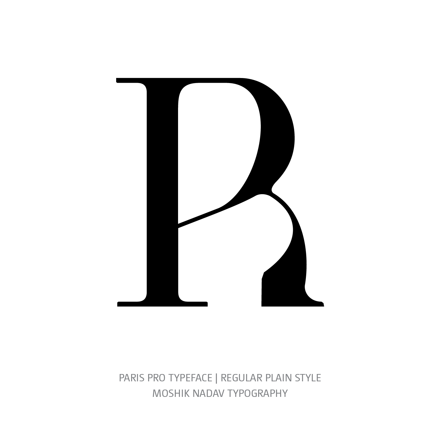 Paris Pro Typeface Regular Plain R