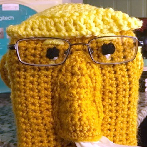 Sneezy Trump Tissue Box Cover