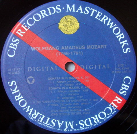 CBS Digital / RAMPAL-RITTER, - Mozart Sonatas & Variati...