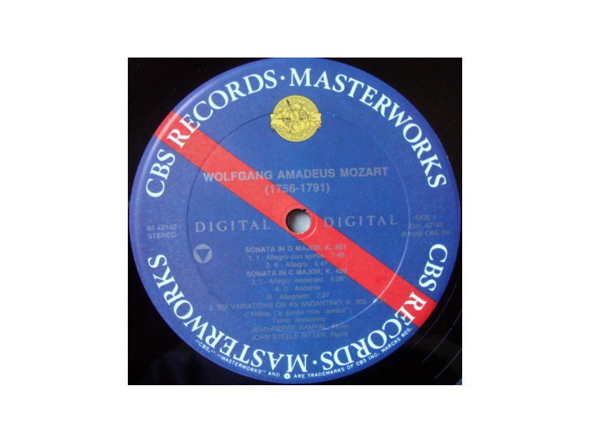 CBS Digital / RAMPAL-RITTER, - Mozart Sonatas & Variations, NM!