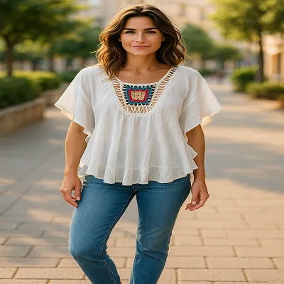 Crochet Top - Plus Size 