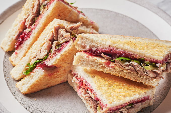 Turkey and Cranberry Chutney Sandwiches