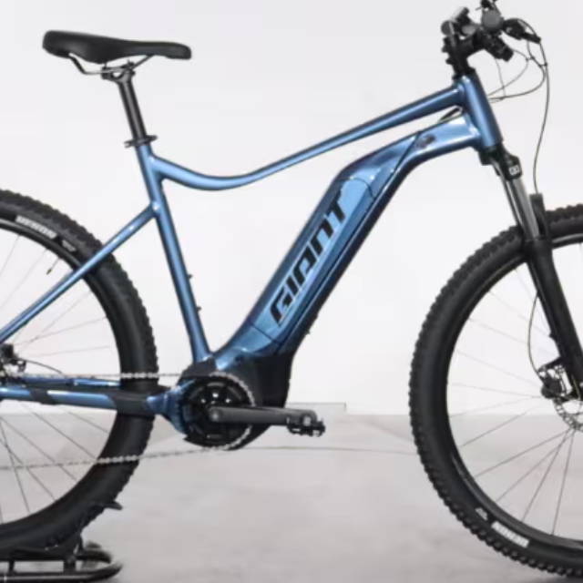 A Giant Talon E+ electric hardtail mountain bike