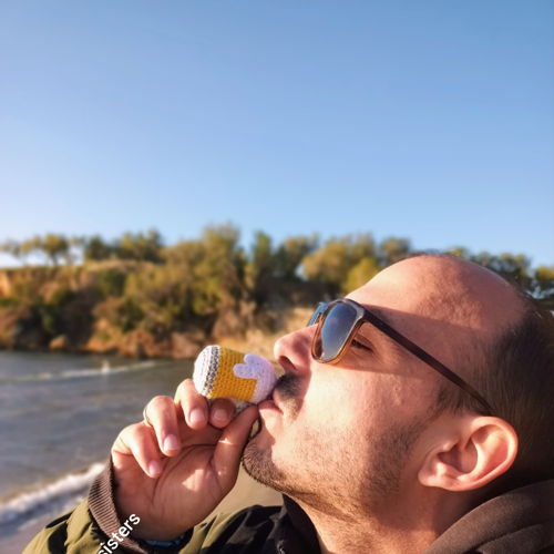 Sleutelhanger in de vorm van een bierpul