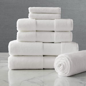 Frontgate Resort Bath Towel & Mat Set, White