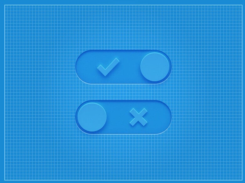 Switchers - переключатели в PSD формате для Фотошоп
