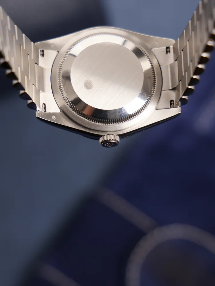 Rolex Day-Date 36 36 Ice Blue Dial Diamond Lugs Officially serviced 08/2026