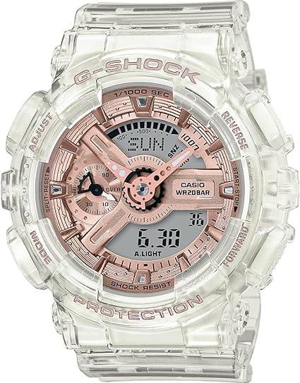 montre g shock homme transparente	