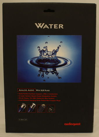 AudioQuest Water    Interconnects, XLR to XLR, 1.5m. Pe...