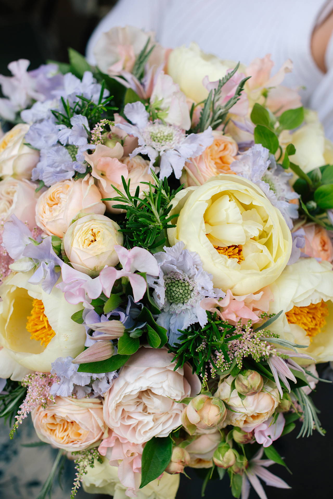 Wild at Heart Limited Edition Platinum Jubilee Bouquet, featuring lemon yellow peonies.