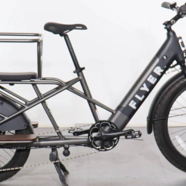 a gray Radio Flyer Electric Bike