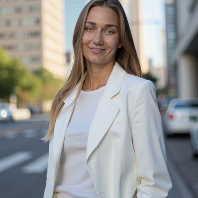 Photo generated by Secta Labs in style of City Chic Portraits