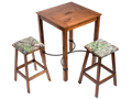 Set Pub Table & 4 Bar stools W/ Camo Seat