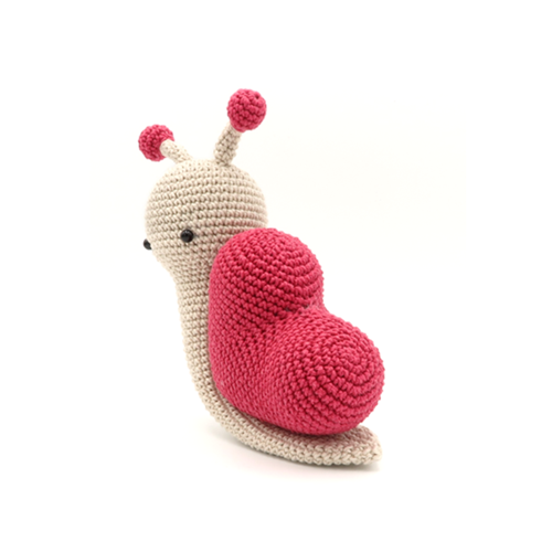 Valentine Snail, Crochet Pattern, Amigurumi