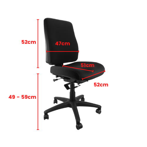 Ergo Synchro Ergonomic Chair dimensions