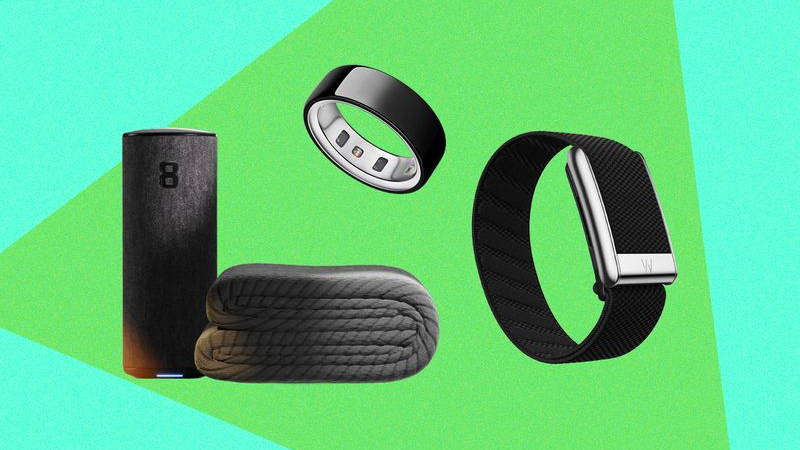 Smart ring, smartwatch, and folded blanket