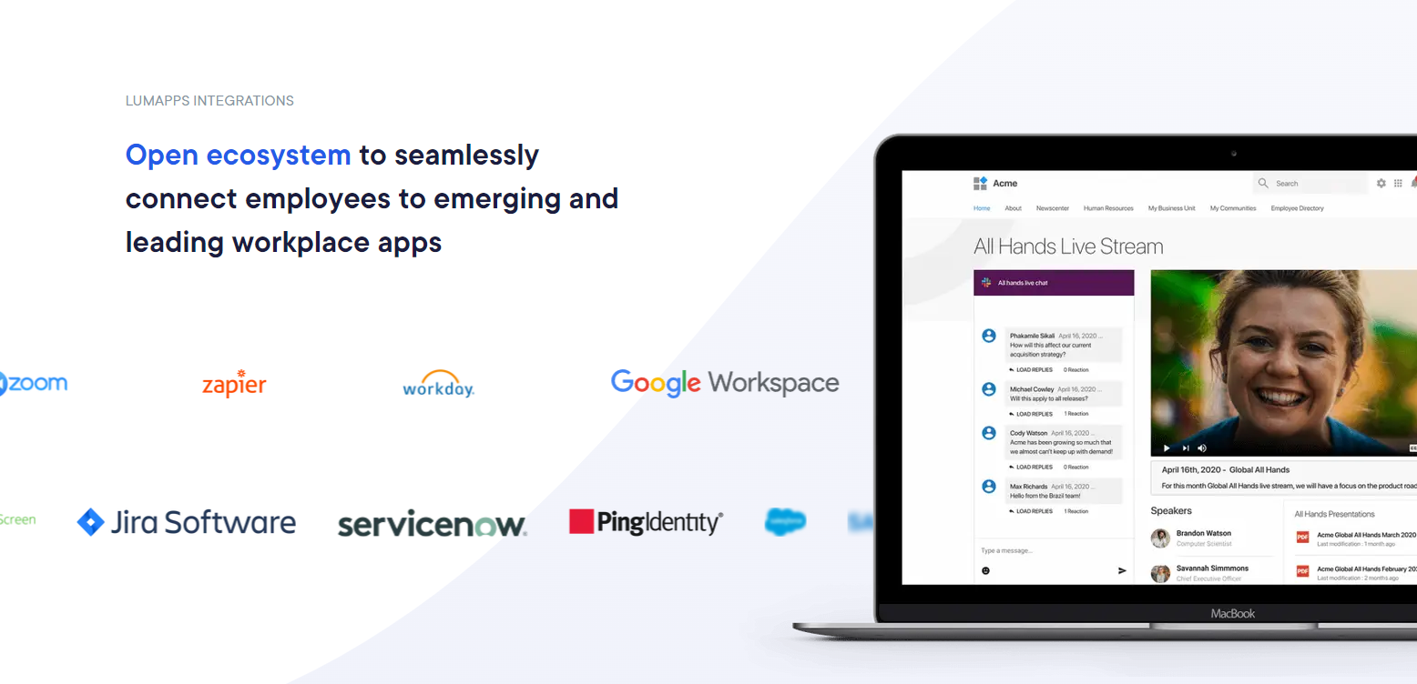 LumApps product / service