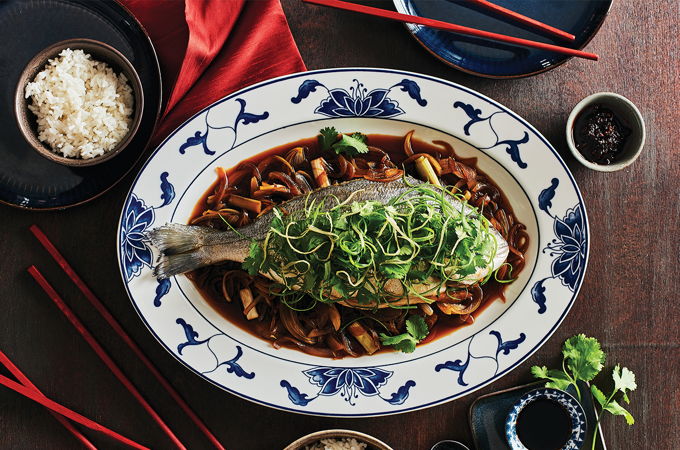 Poisson cuit vapeur à la cantonaise
