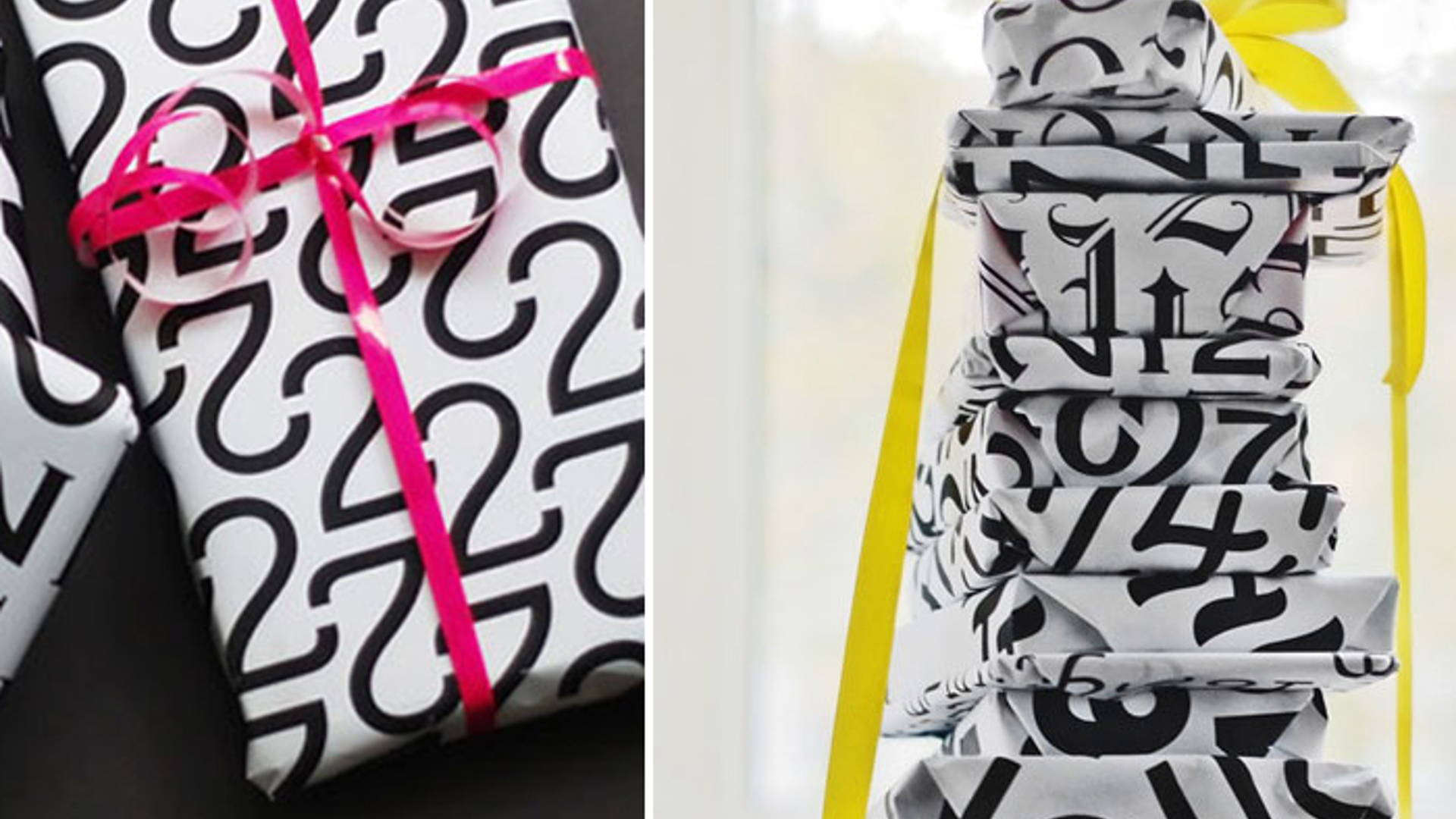 Featured image for Typographic Gift Wrap