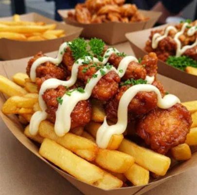 Spicy Chicken Fries - Khoai Tây Gà Xốt Cay Mayonnaise